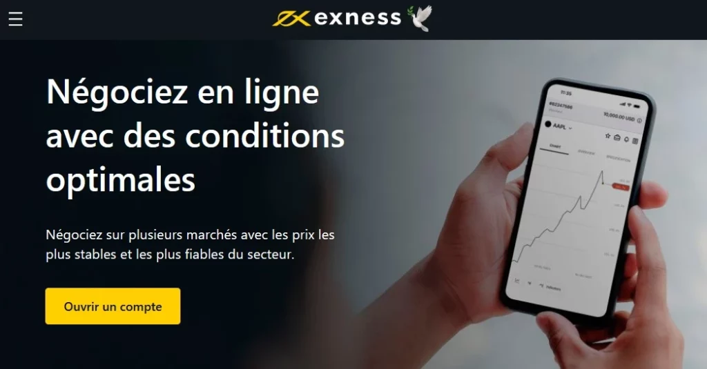 Plateforme de trading en ligne Exness