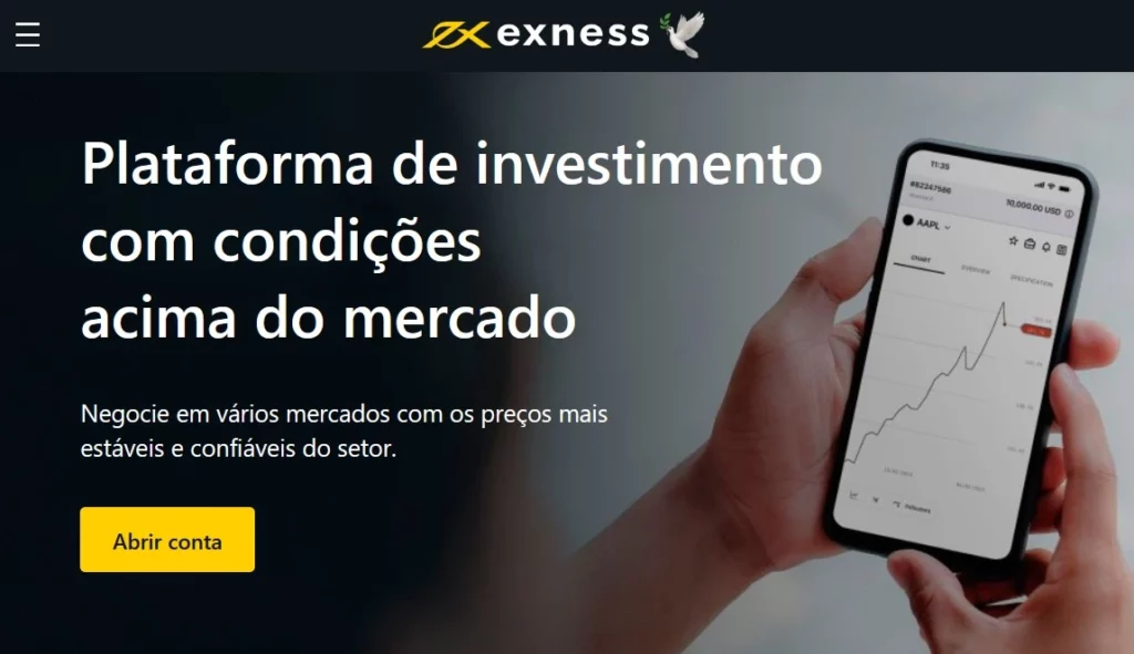 Plataforma de negociação on-line da Exness