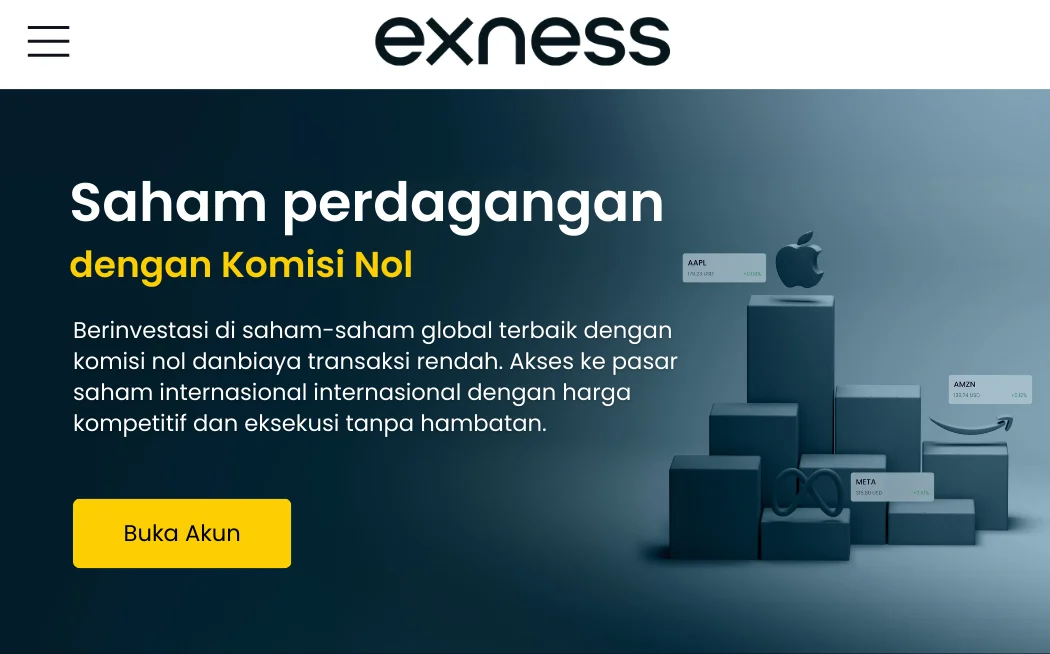 Trading Saham dengan Exness